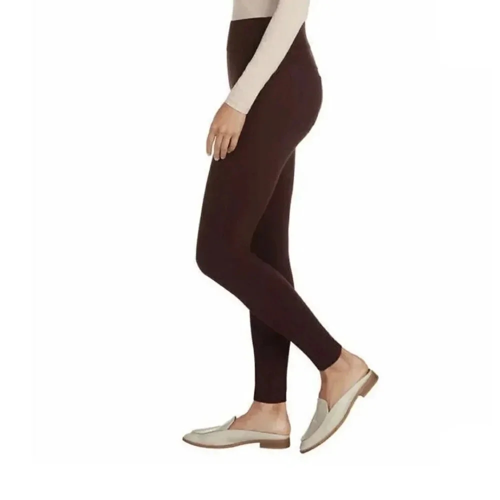 Matty m ladies slub legging Dark Wine